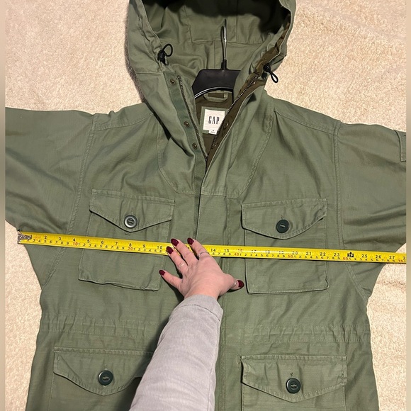 Like New GAP Olive Heavyweight Canvas Military Utility Field Jacket Men Unisex - Picture 9 of 16